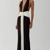 SIWA MAXI DRESS IN RAVEN