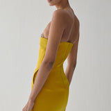 NOÉLIE STRAPLESS MINI IN BURNT OLIVE