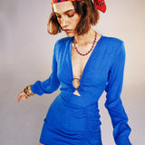 CHER IN MOROCCAN BLUE