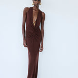 DIDYMA MAXI DRESS IN MYRRHE MYSTÈRE