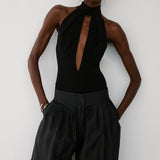 NESSA BODYSUIT IN JET