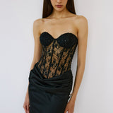 PAMELA MAXI IN OBSIDIENNE