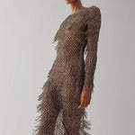 BYBLOS MAXI DRESS IN ASH