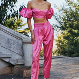 GILDA PANTS IN ROSÉ BONBON