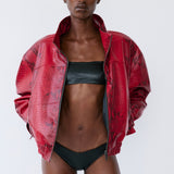 CHERRYX JACKET IN TESTAROSSA