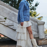 JANE JACKET IN BLÊU FUMEE