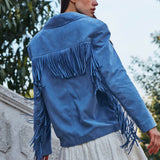 JANE JACKET IN BLÊU FUMEE