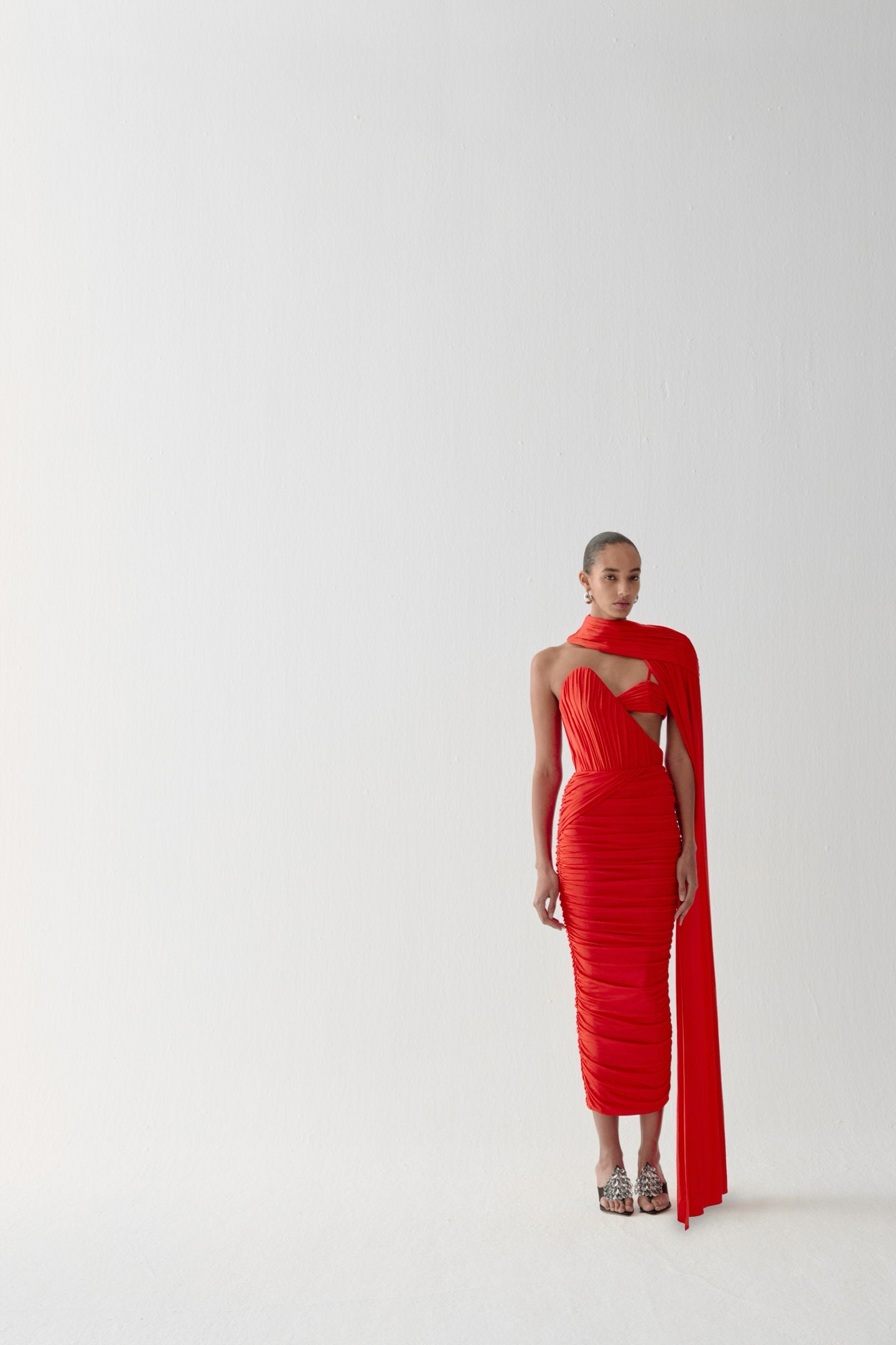 ETNA MIDI DRESS IN AMBERICA