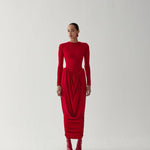 CAMINO MIDI DRESS IN CORAZON