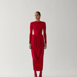 CAMINO MIDI DRESS IN CORAZON