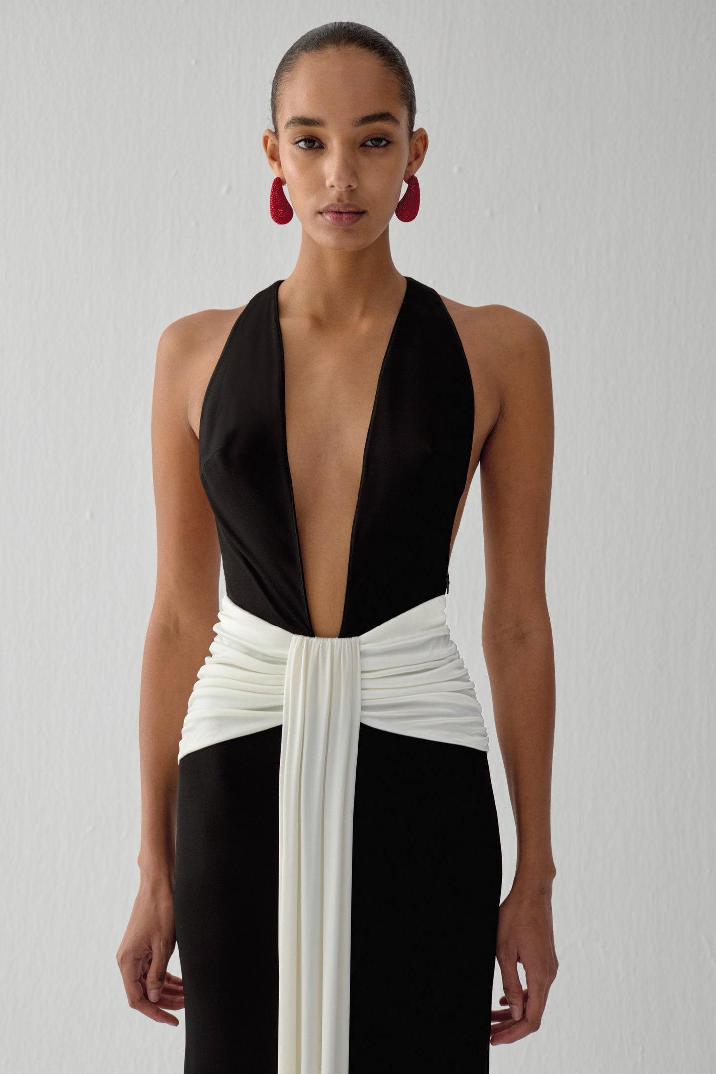 SIWA MAXI DRESS IN RAVEN