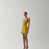 NOÉLIE STRAPLESS MINI IN BURNT OLIVE