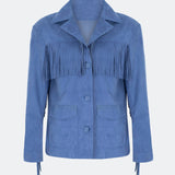 JANE JACKET IN BLÊU FUMEE