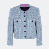 LOULOU JACKET IN BLÊU FUMEE
