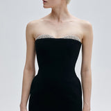 NOÉLIE STRAPLESS IN IMPÉRIAL NOIR
