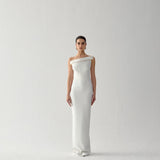 FUJI MAXI BOW DRESS IN PALAIS DE TOKYO