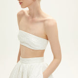 MIRABELLE SKIRT IN COQUILLE BLANCHE