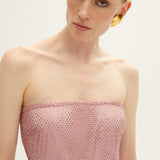 PHOENIX STRAPLESS IN ROSÉ QUARTZ