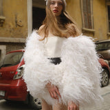 KITTY DRESS IN WHITE MUSTANG